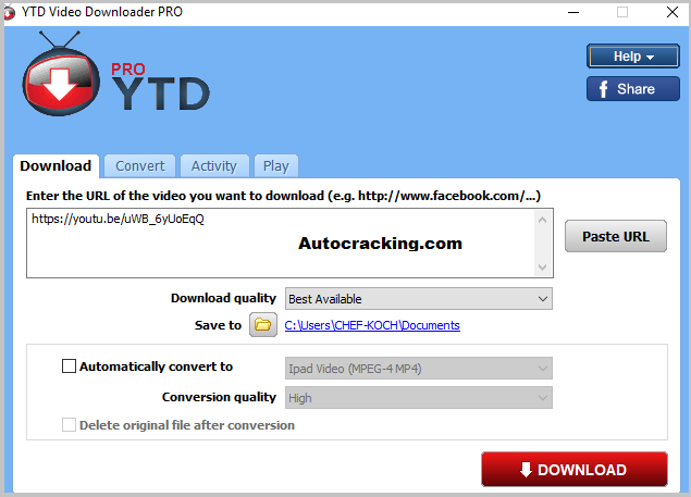 YTD Video Downloader Key